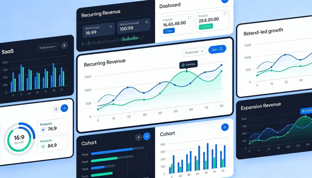 Recurring revenue and retention analytics illustration