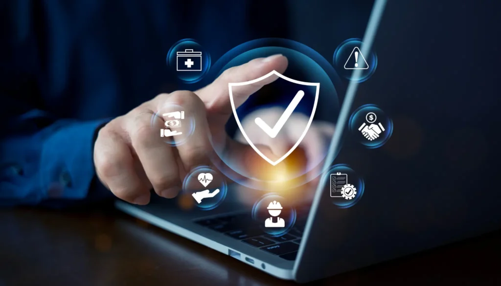 Business data security comparison between SaaS cloud software and on-premise traditional software
